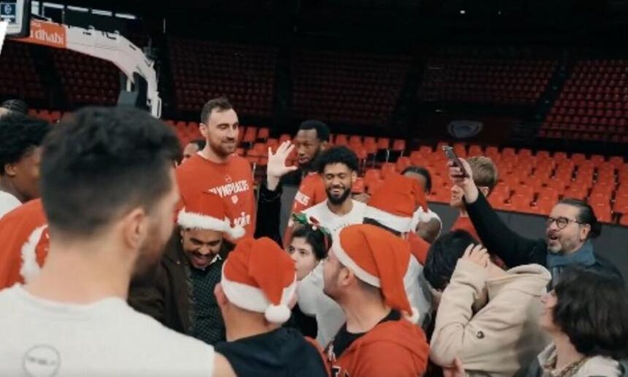 Ολυμπιακός: Τα ξεχωριστά κάλαντα στο ΣΕΦ