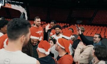 Ολυμπιακός: Τα ξεχωριστά κάλαντα στο ΣΕΦ