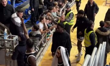 Νέο επεισόδιο μεταξύ Ταϊρίκ Τζόουνς-Στέρλινγκ Μπράουν και οπαδού της Παρτίζαν (vid)