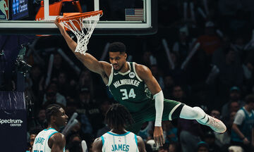 ΝΒΑ: Οι Μπακς νίκησαν τους Χόρνετς με ανεβασμένο Αντετοκούνμπο (highlights)