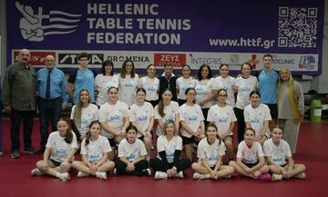 Πινγκ Πονγκ: Με κορυφαία ονόματα η έναρξη του Christmas Girls’ Training Camp