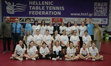 Πινγκ Πονγκ: Πανηγυρικό το φινάλε στο Christmas Girls’ Training Camp