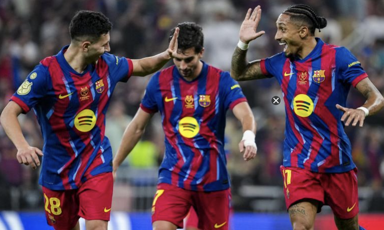 Μπαρτσελόνα - Αθλέτικ Μπιλμπάο 5-0: Με πεντάρα στον τελικό του Super Cup oι νταμπλούχοι Καταλανοί!