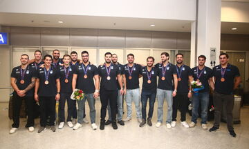 Εθνική Ανδρών: Θερμή υποδοχή στο «Ελ. Βενιζέλος»