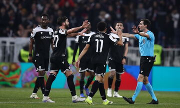 Λιόν-ΠΑΟΚ: Το γκολ του Γιακουμάκη και οι αντιδράσεις των παικτών