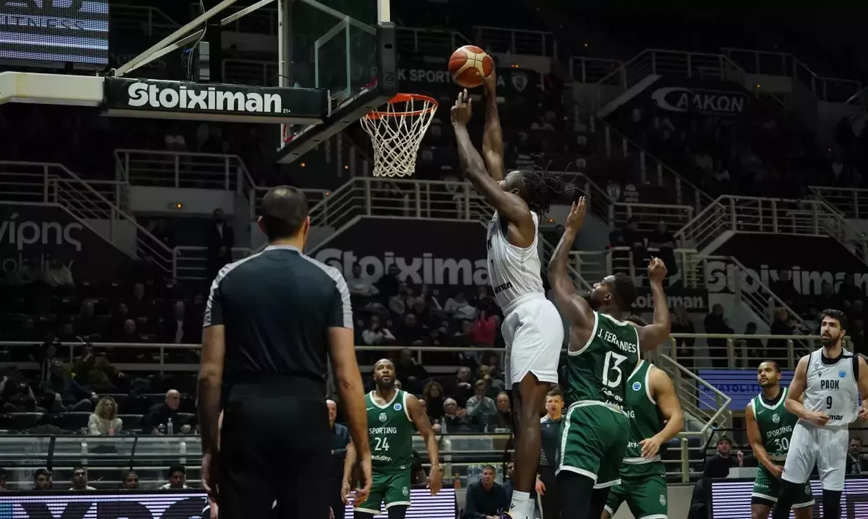 ΠΑΟΚ – Σπόρτινγκ101-67: «Μόνος» στο Παλατάκι