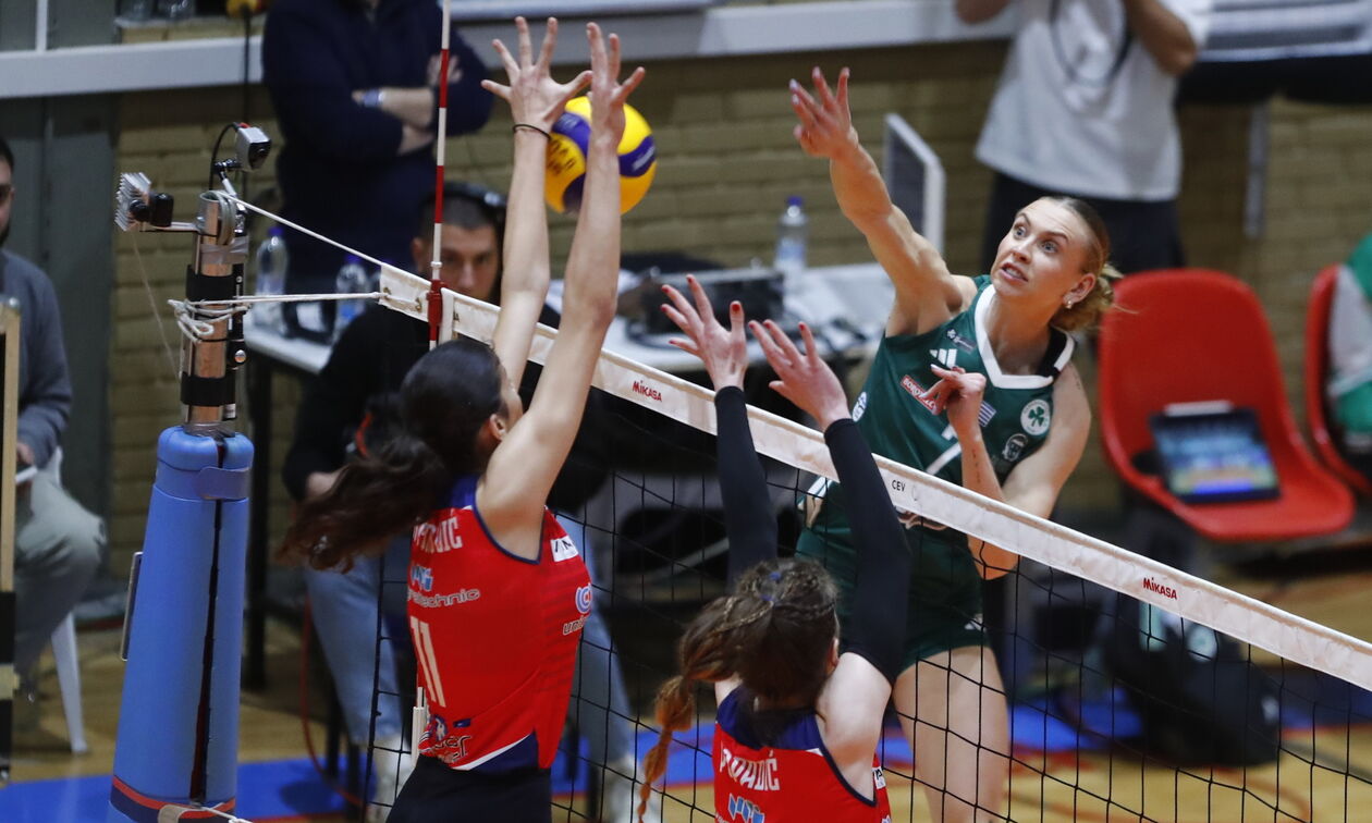 Challenge Cup Γυναικών: Στα ημιτελικά ο Παναθηναϊκός με δεύτερη νίκη επί του Ερυθρού Αστέρα (1-3)