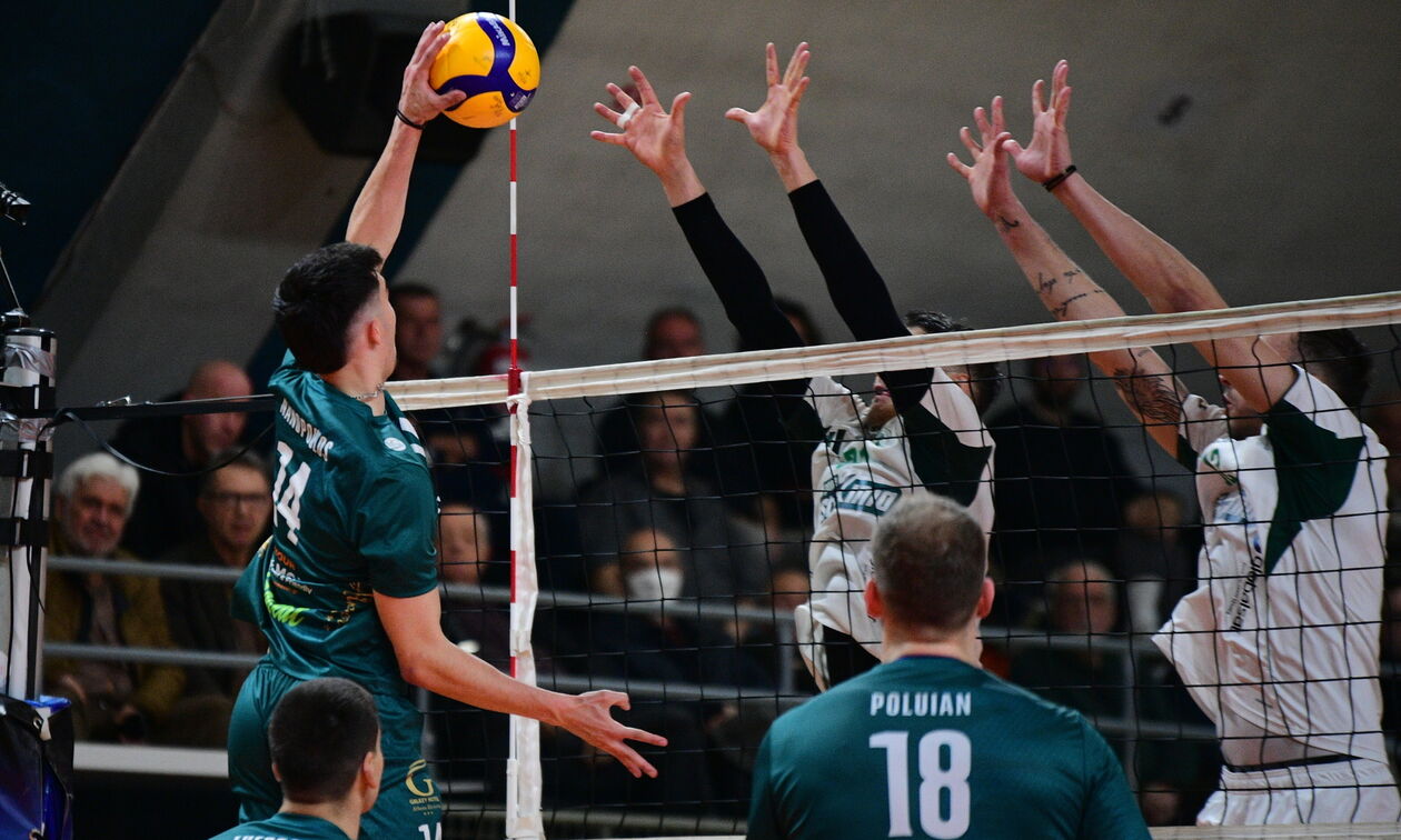 Volley League Ανδρών: Μόνος πρώτος ο ΠΑΟ με διπλό επί του Μίλωνα (0-3)