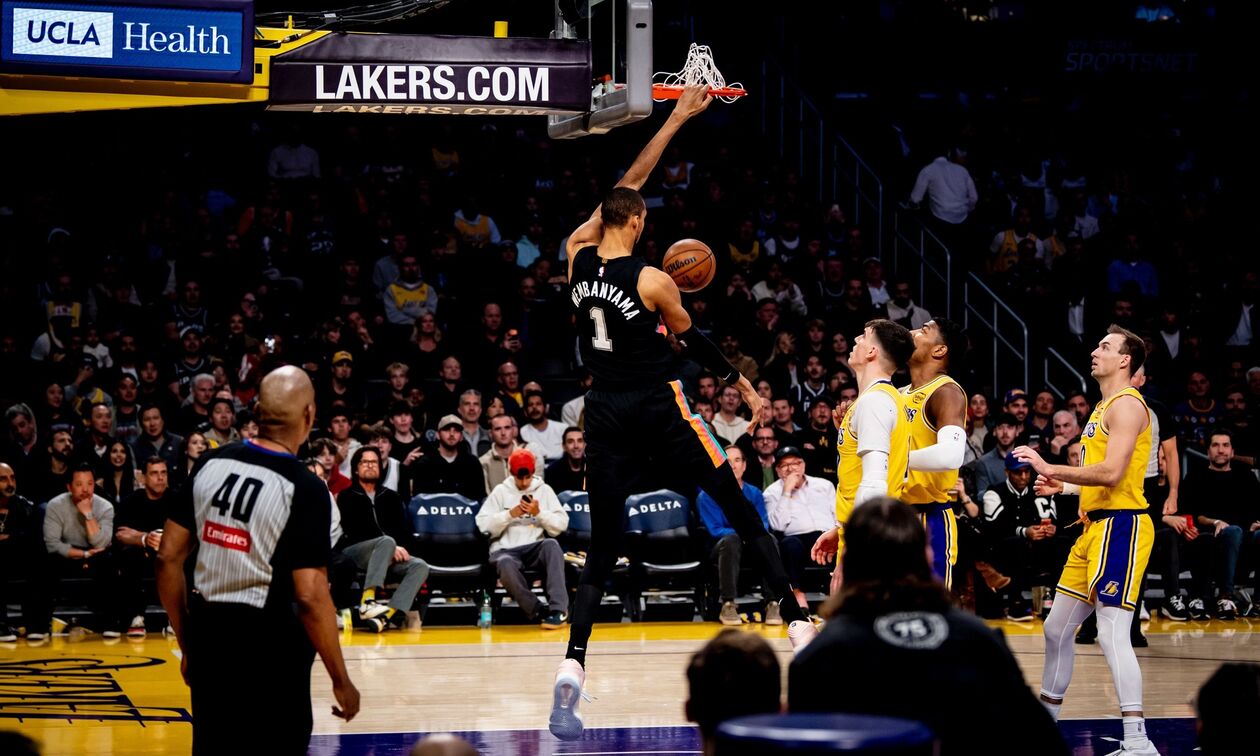 NBA: Πάρτι του Γουεμπανιάμα στο Λος Άντζελες (highlights)