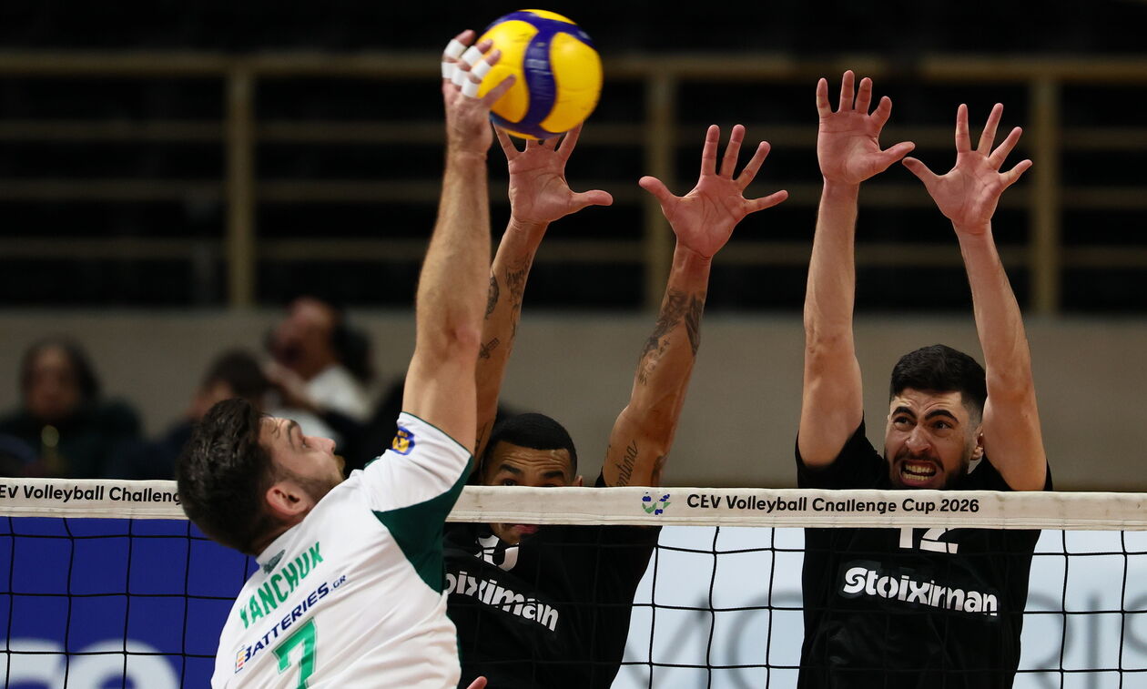 Volley League Ανδρών: Mε ανατροπή ο ΠΑΟΚ, νίκησε ξανά τον Παναθηναϊκό (3-2)