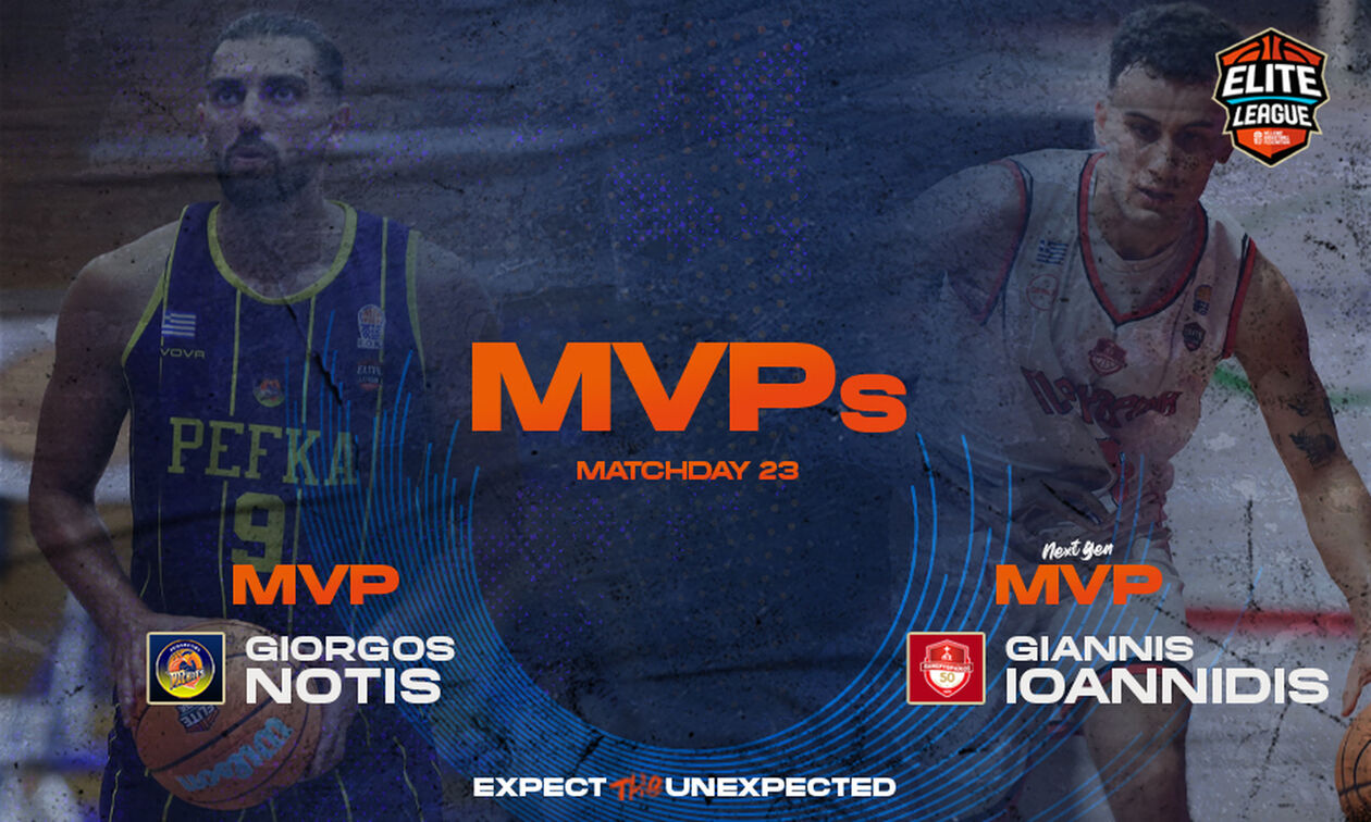 Elite League: MVP της 23ης αγωνιστικής ο Γεωργαλάς, NextGen ο Ιωαννίδης