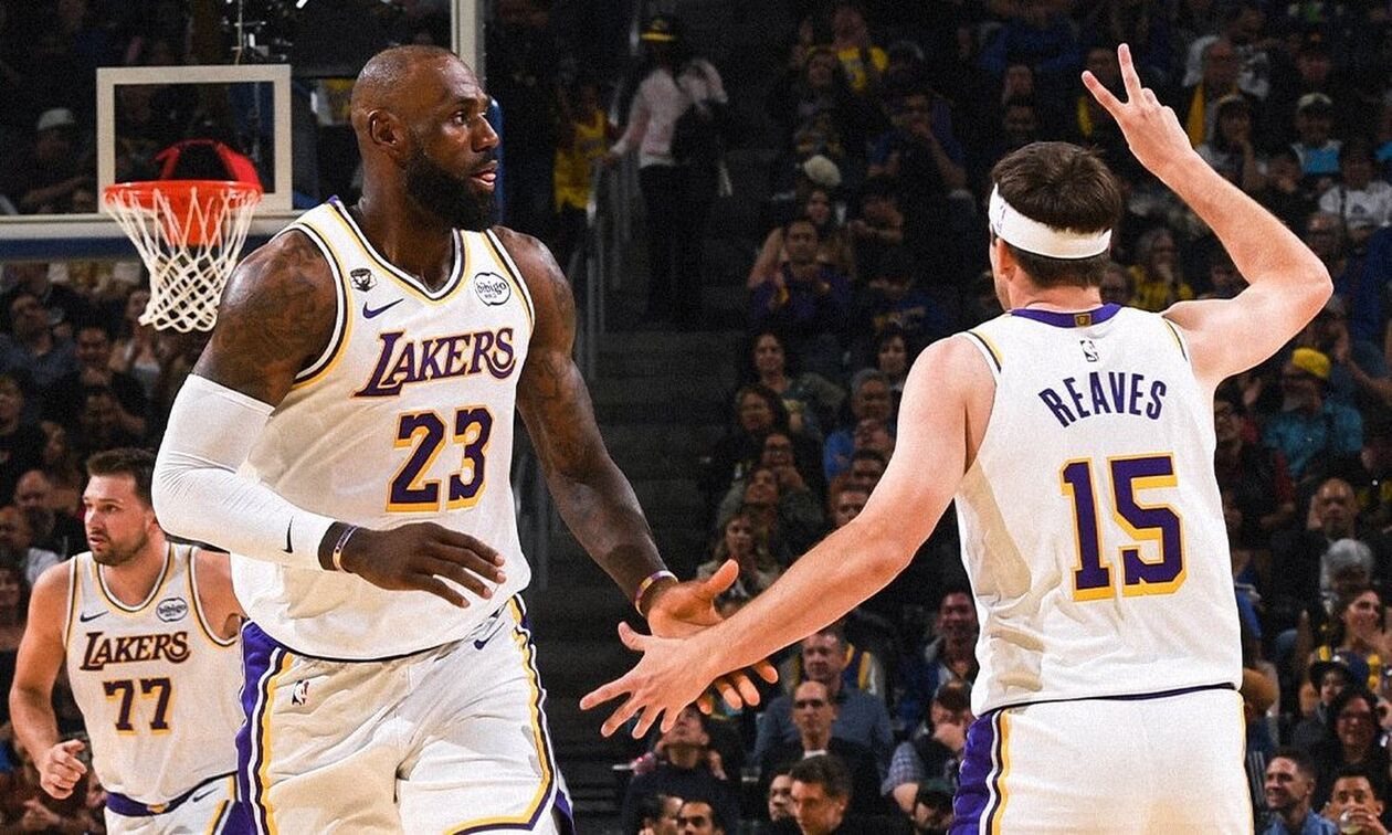 ΝΒΑ: Οι Λέικερς νίκησαν τους Ουόριορς με ηγέτες τους Ντόντσιτς και Τζέιμς (highlights)