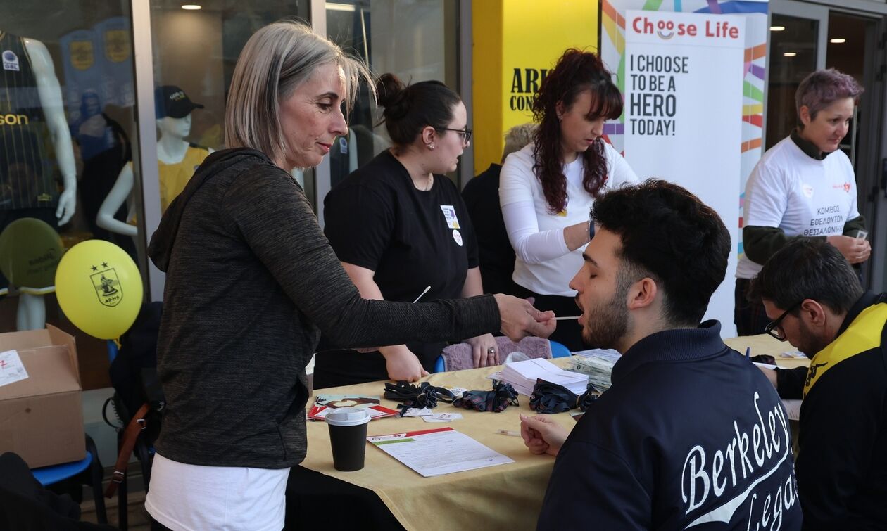 Εθελοντική αιμοδοσία πριν το Άρης - Μαρούσι