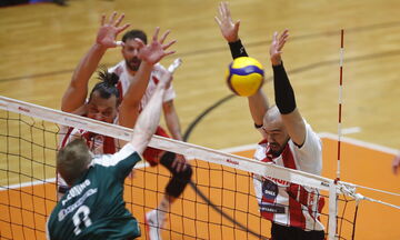 Volley League Ανδρών: Έκανε το 1-0 στους ημιτελικούς ο Παναθηναϊκός, 3-1 τον Ολυμπιακό στο Μετς