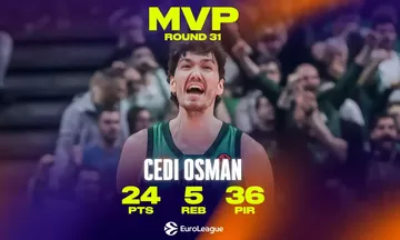 Euroleague: MVP της αγωνιστικής ο Τσέντι Όσμαν (vid)