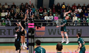 Mίλων - ΠΑΟΚ 3-0 σετ: Οι Νεοσμυρνιώτες έκαναν το 1-0 στον ημιτελικό της Volley League