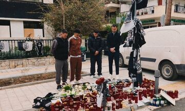 ΠΑΟΚ: Αντιπροσωπεία της ΠΑΕ στο σημείο της δολοφονίας του Κλεομένη 