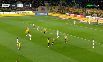 ΑΕΚ-Κηφισιά: Το 2-0 με αυτογκόλ του Πέτκοφ (vid)