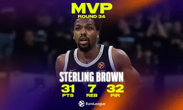 Euroleague: MVP της αγωνιστικής ο Μπράουν (vid)