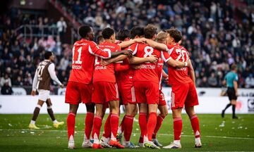 Bundesliga: Περίπατος και ιστορικό ρεκόρ της Μπάγερν με «πεντάρα» στο Ζανκτ Πάουλι