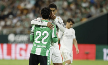Ρεάλ Μπέτις-Ρεάλ Μαδρίτης 1-1: Ο Μπεγιερίν ισοφάρισε στο 94' αφήνοντας τους «μερένγκες» στο -8