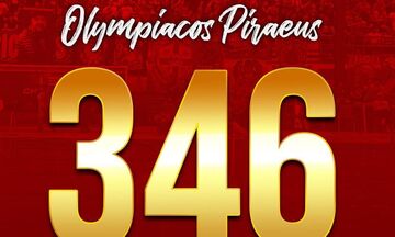 Ολυμπιακός: Έφτασε τους 346 τίτλους