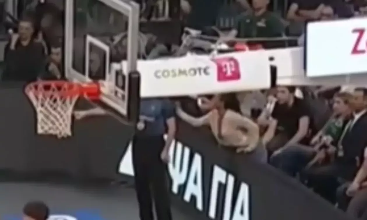 VIDEO: Η γυναίκα που τράβηξε από το μανίκι τον διαιτητή Παπαπέτρου