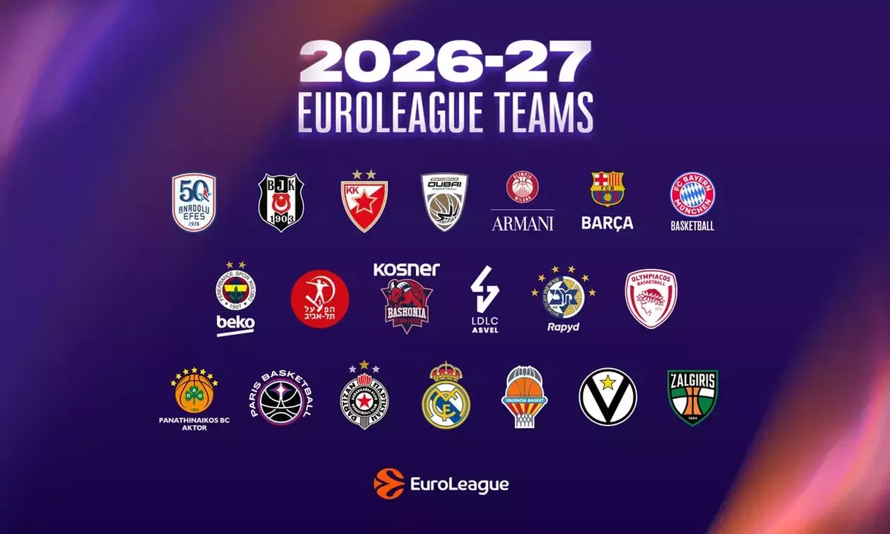 Euroleague: Οι 20 ομάδες της νέας διοργάνωσης και όλο το καλεντάρι 