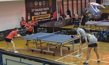 Πινγκ Πονγκ: Θέσεις 5-8 στα διπλά μικτά Σωτηρόπουλος/Μήτκα και Φουσέκης/Τασιού