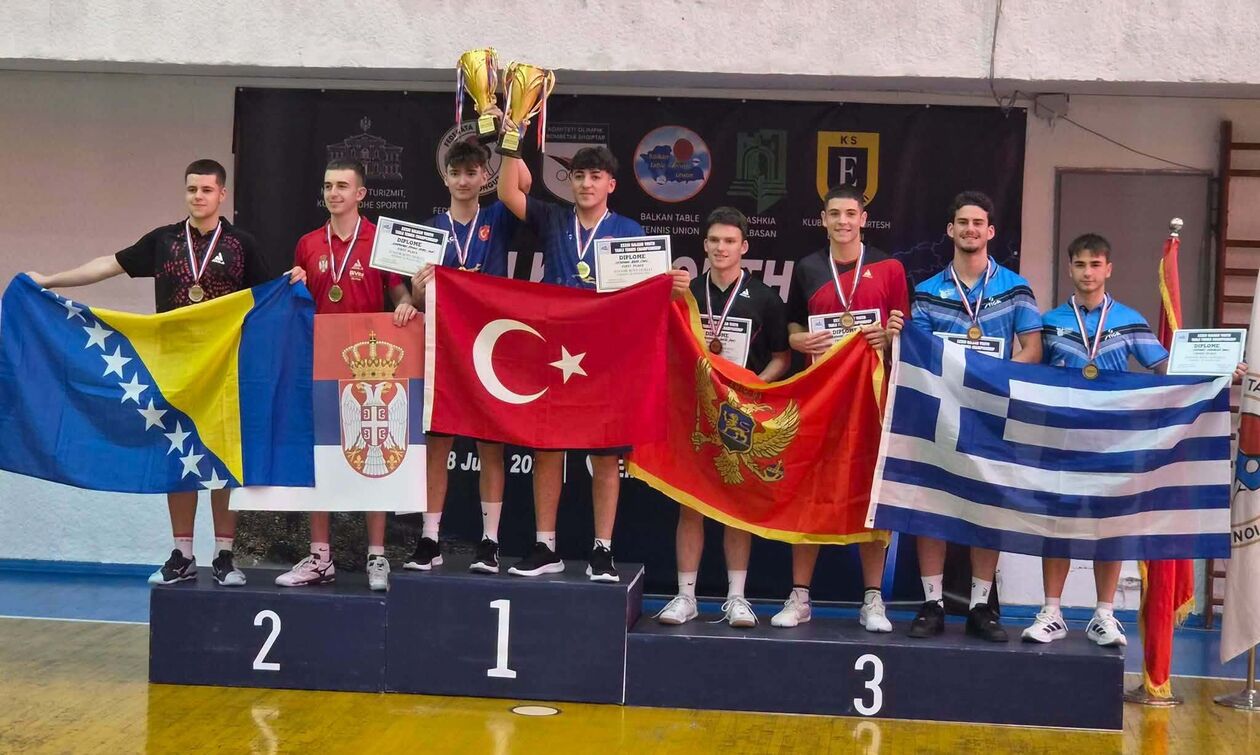 Πινγκ Πονγκ: «Χάλκινοι» στο διπλό εφήβων Κοσμάς/Κούτρα