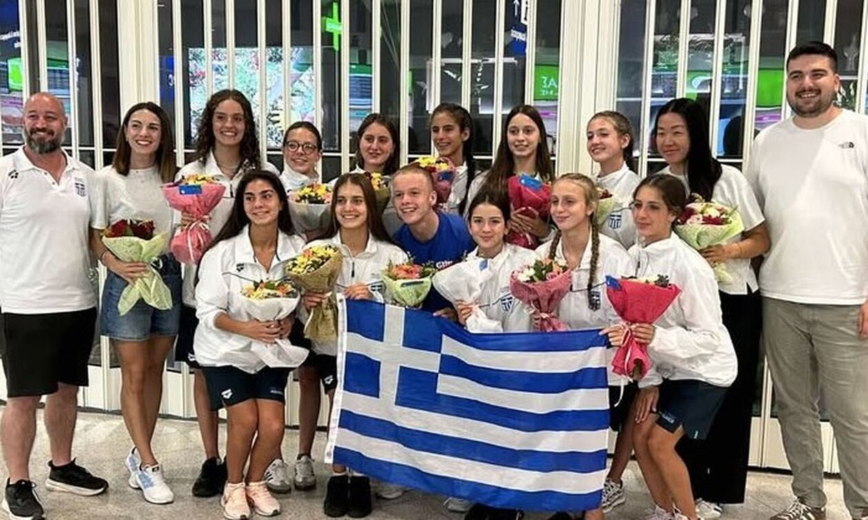 Παγκόσμιο Πρωτάθλημα Καλλιτεχνικής Κολύμβησης Εφήβων-Νεανίδων: Θερμή υποδοχή στην επιστροφή  