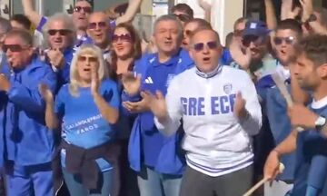 Έλληνες φίλαθλοι στο πλευρό της Εθνικής στο Άουγκσμπουργκ