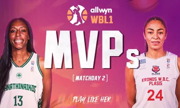 Α1 Γυναικών: MVP η Κέιβ, MVP Next Gen η Σταθοπούλου