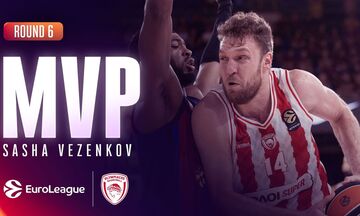 Euroleague: MVP της αγωνιστικής ο Σάσα Βεζένκοφ - Ένα ακόμη για να φτάσει τον Λάρκιν (vid)