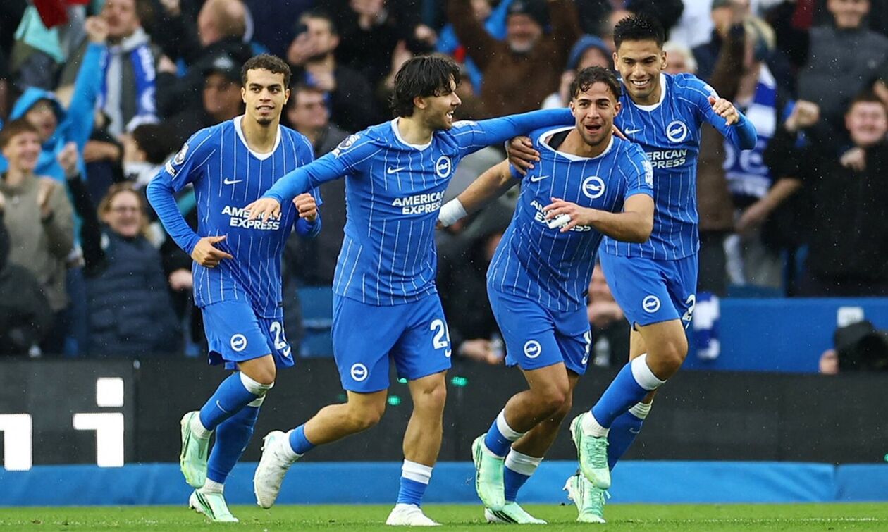 Σαρωτική η Μπράιτον με σούπερ Κωστούλα (5-0), νέα γκέλα για την Γιουνάιτεντ (1-1)