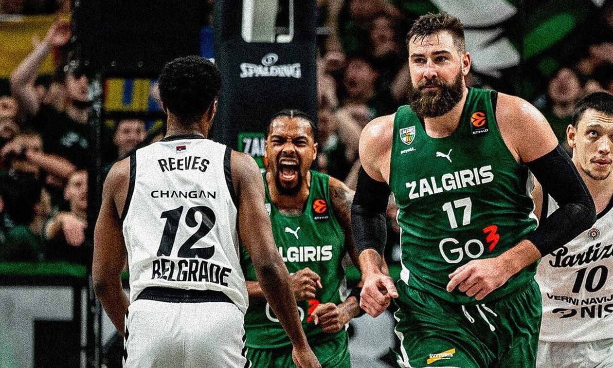 Ζαλγκίρις - Παρτιζάν 87-80: Τρίτη σερί νίκη για τους Λιθουανούς