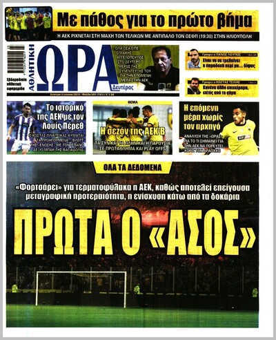 ΩΡΑ ΤΩΝ ΣΠΟΡ
